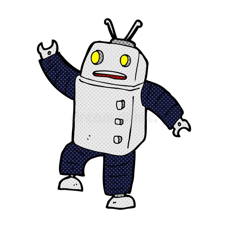 comic cartoon robot