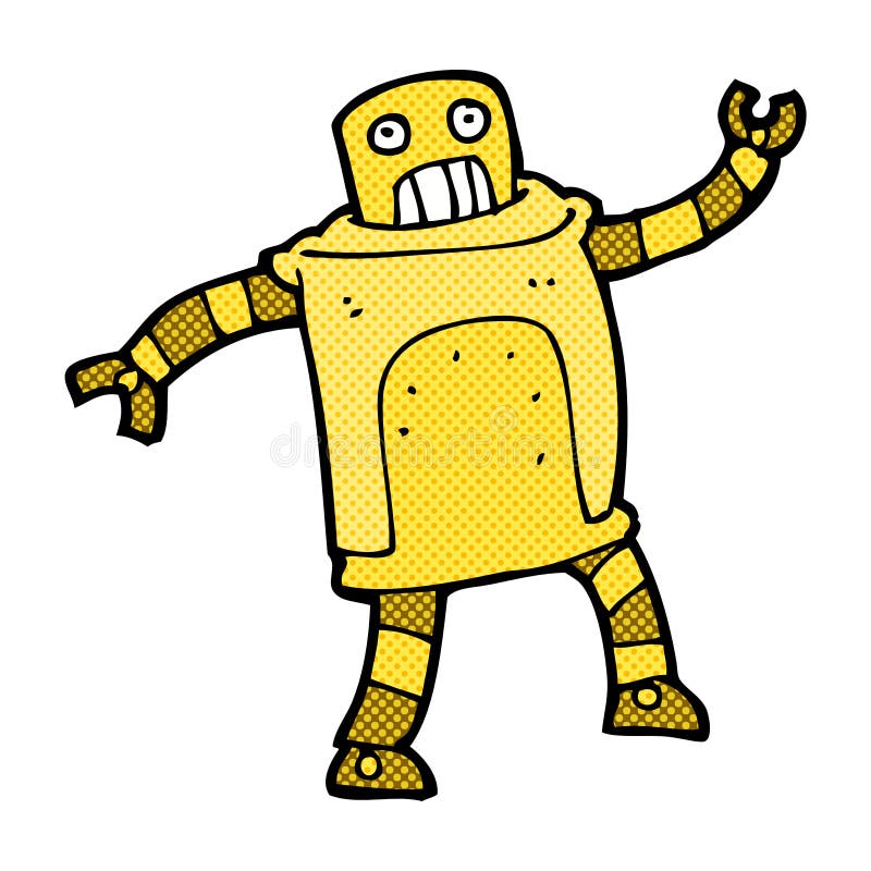 comic cartoon robot