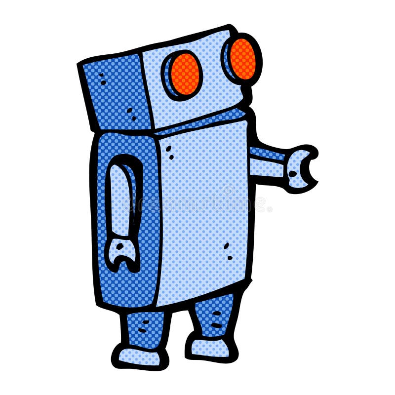 comic cartoon robot