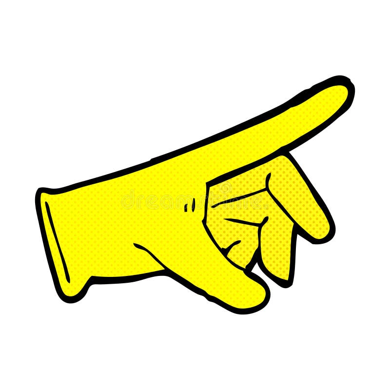 comic cartoon rubber glove