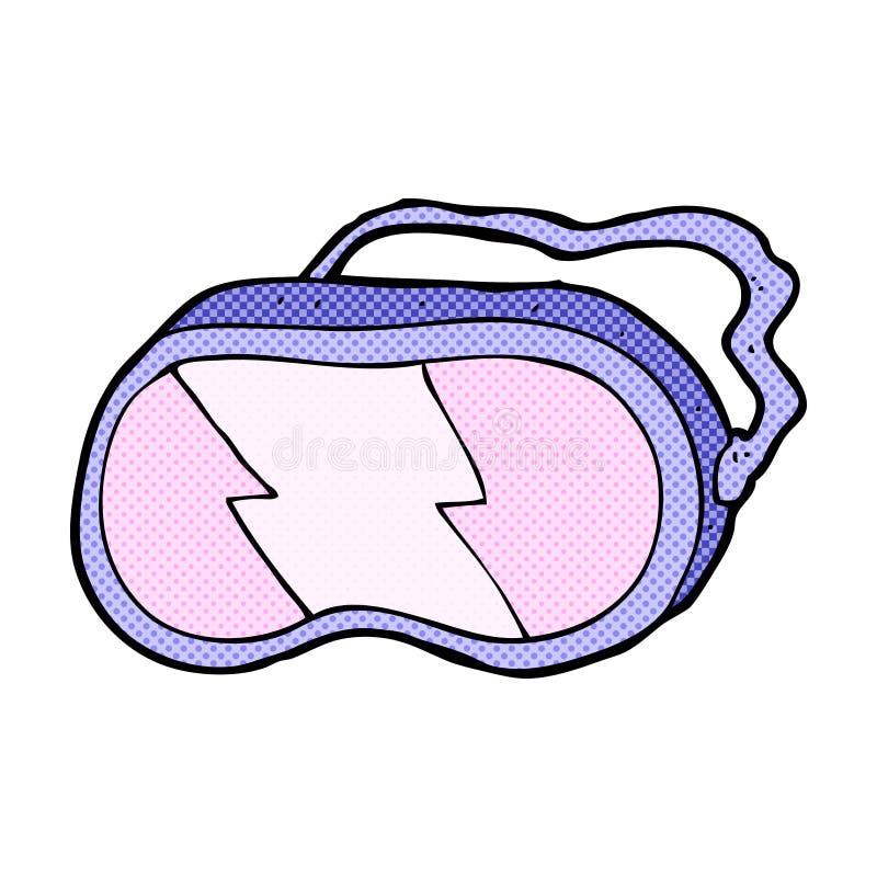Comic cartoon ski goggles stock illustration. Illustration of quirky