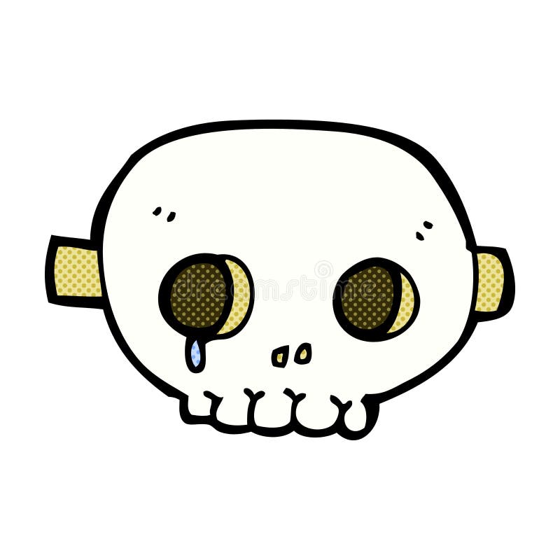 comic cartoon skull mask