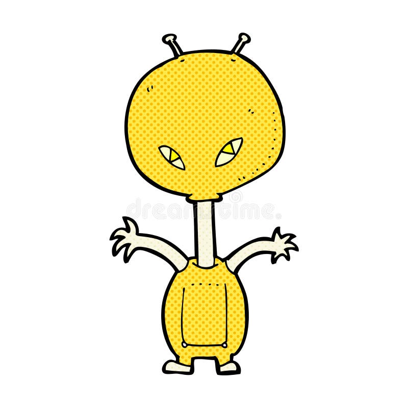 comic cartoon space alien