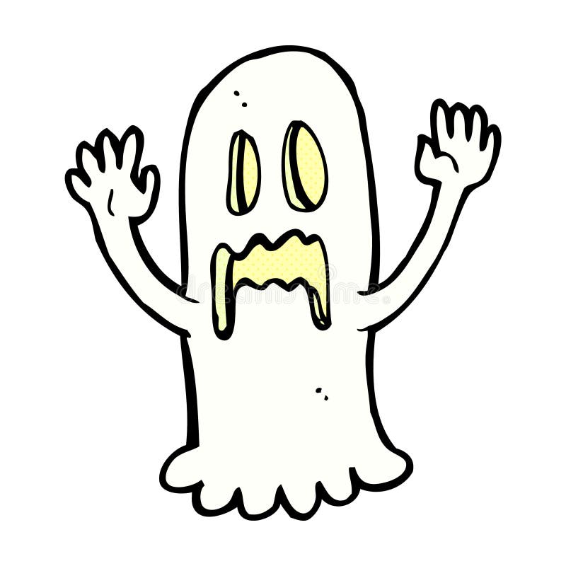 comic cartoon spooky ghost