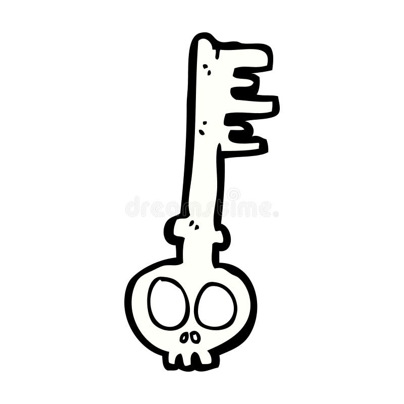 comic cartoon spooky key