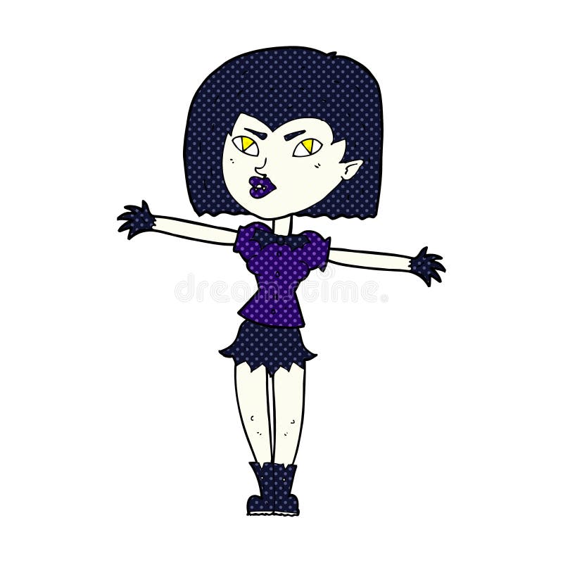 comic cartoon vampire girl