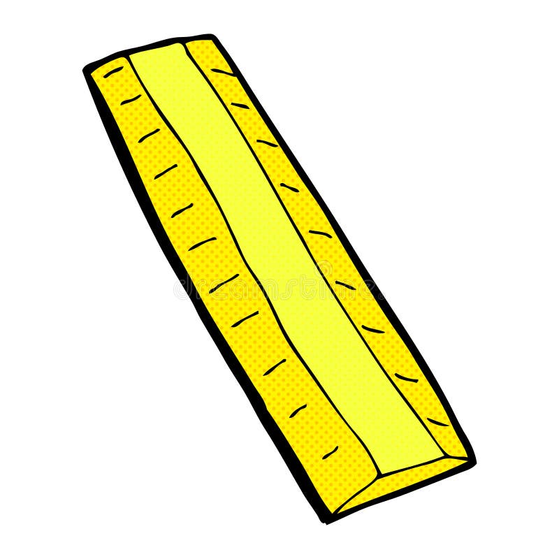 comic cartoon wooden ruler