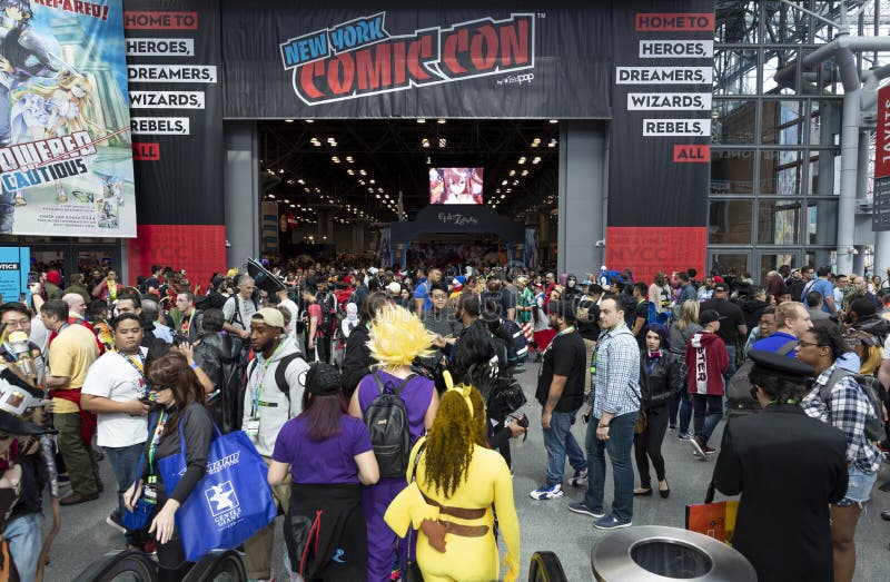 Comic Con NYC 2019 stock images Comic Con NYC 2019 stock images