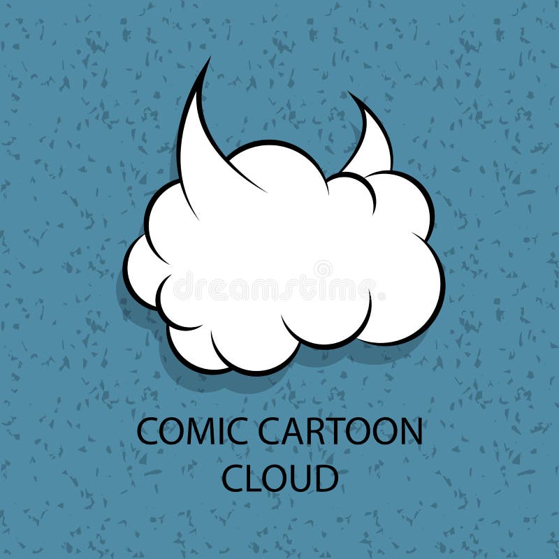 Comic devil cartoon empty bubble vector illustration