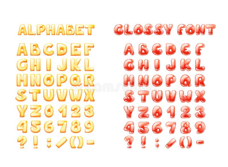 Comic Game Font Cartoon Bubble Lettering, Fonts. Colorful Lowercase ...