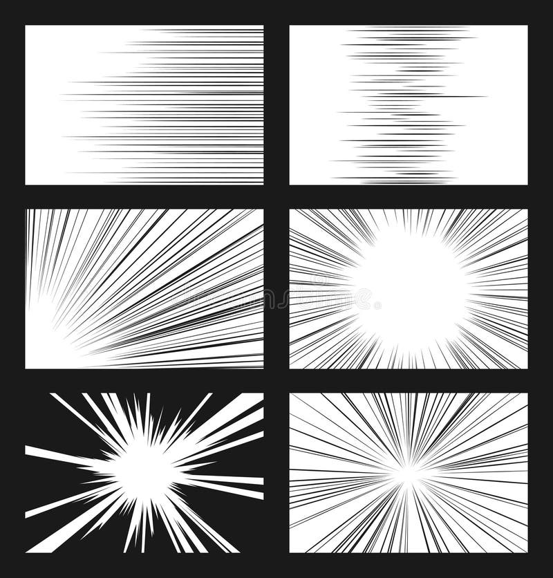 Speed lines set stock vector. Illustration of linear - 172558520