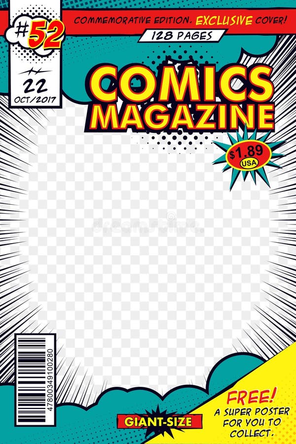Free Editable Comic Book Cover Stock Illustrations – 6 Free Editable