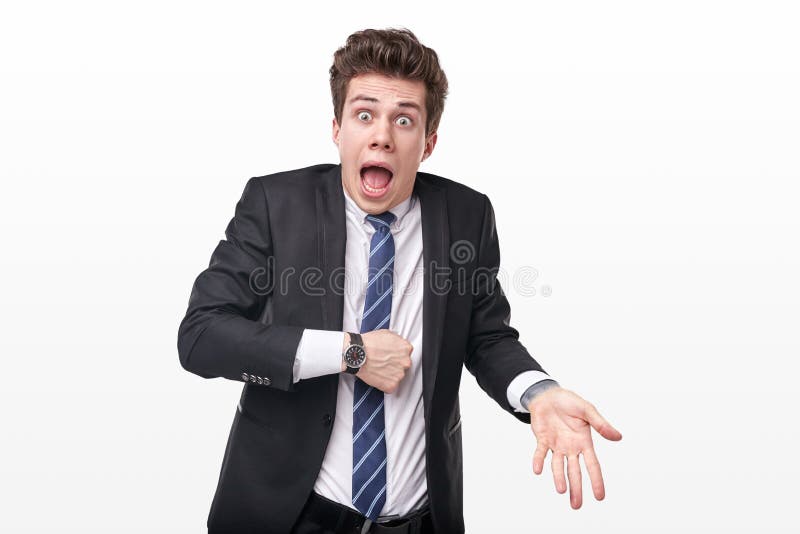 Funny Businessman Standing in Kung Fu Pose Stock Photo - Image of fighter,  business: 234418220