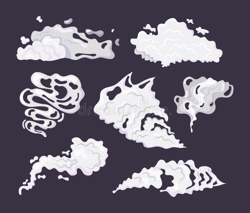 Comic Smoke Cloud Set. Smoking Cartoon Steam Clouds Stock Vector - Illustration of flash, isolated: 157663131 Comic Smoke Cloud Set. Smoking Cartoon Steam Clouds Stock Vector - Illustration of flash, isolated: 157663131