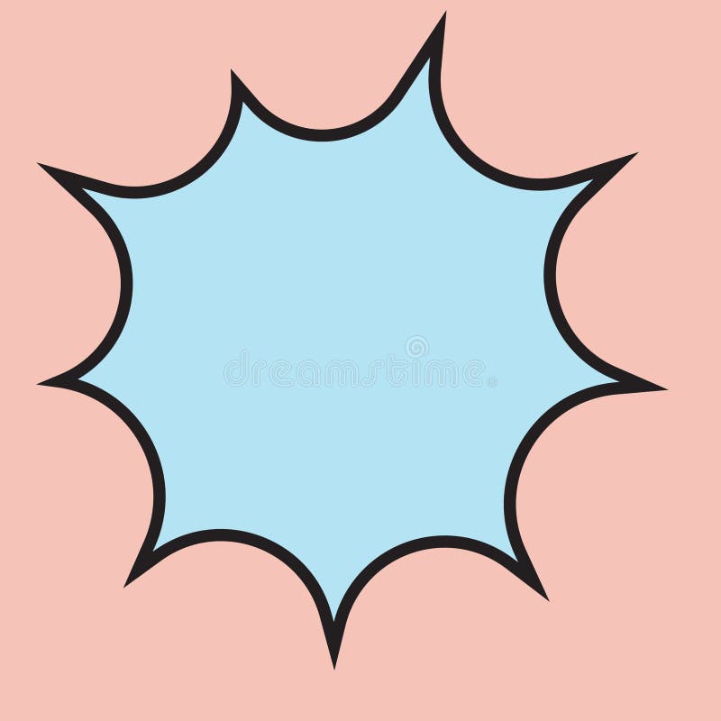 Comic Sound Effect Bubble. Vector Illustration Decorative Design Stock