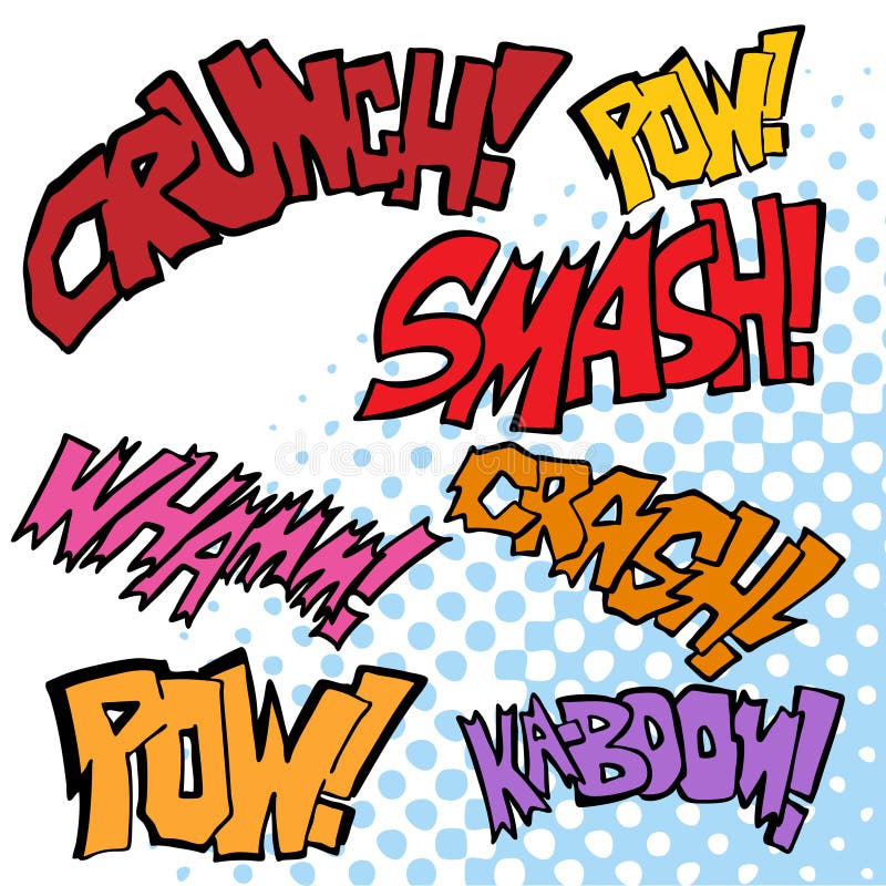 Comic Sound Effects stock vector. Illustration of orange - 15553342 Comic Sound Effects stock vector. Illustration of orange - 15553342