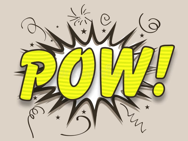 Comic Speech Bubble with Text Pow. Stock Illustration Illustration of graphic, funky 53000370