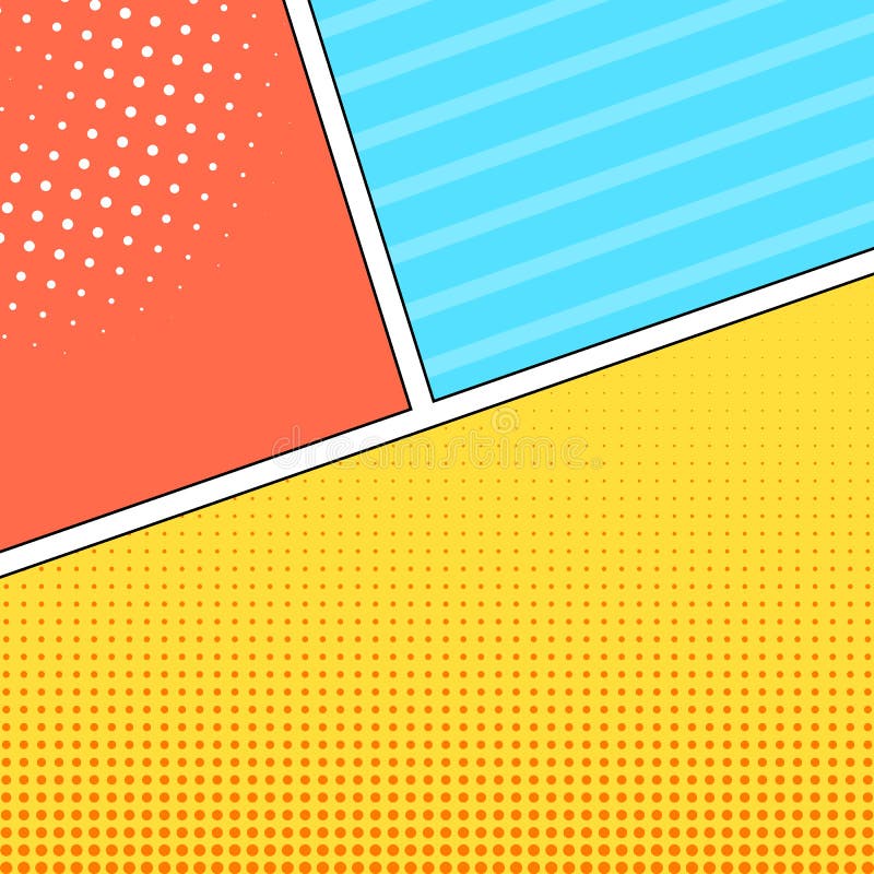 Comic style frames background vector illustration