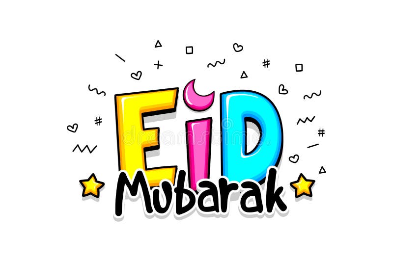 Comic Text Eid Mubarak Greeting Greeting Cartoon Stock Vector Illustration Of Garland Doodle Comic Text Eid Mubarak Greeting Greeting Cartoon Stock Vector Illustration Of Garland Doodle