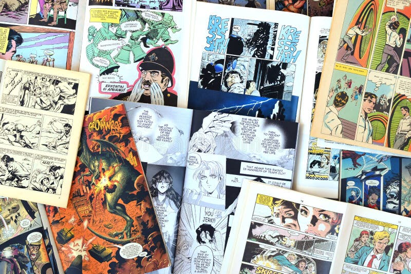 Comics magazines background