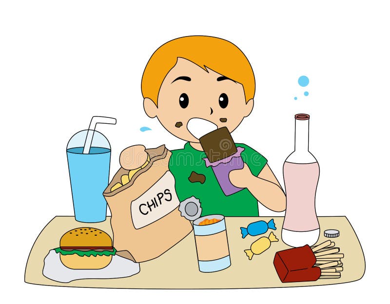 Comida basura ilustración del vector