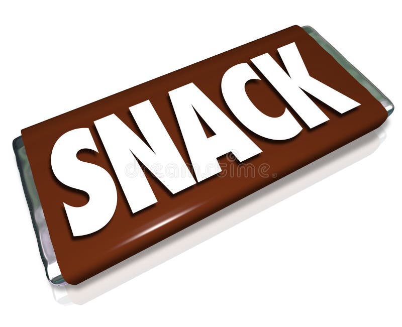 Comida basura de la barra de caramelo de chocolate del bocado libre illustration
