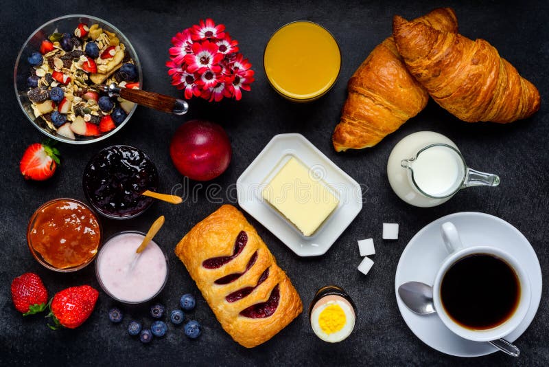 Comida de desayuno sana imagen de archivo Comida de desayuno sana imagen de archivo
