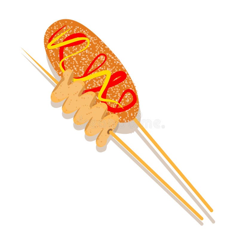 Comida Coreana De Rua Oden Skewer Cutlets Asiáticos Ilustração Stock -  Ilustração de crocante, alimento: 214055516