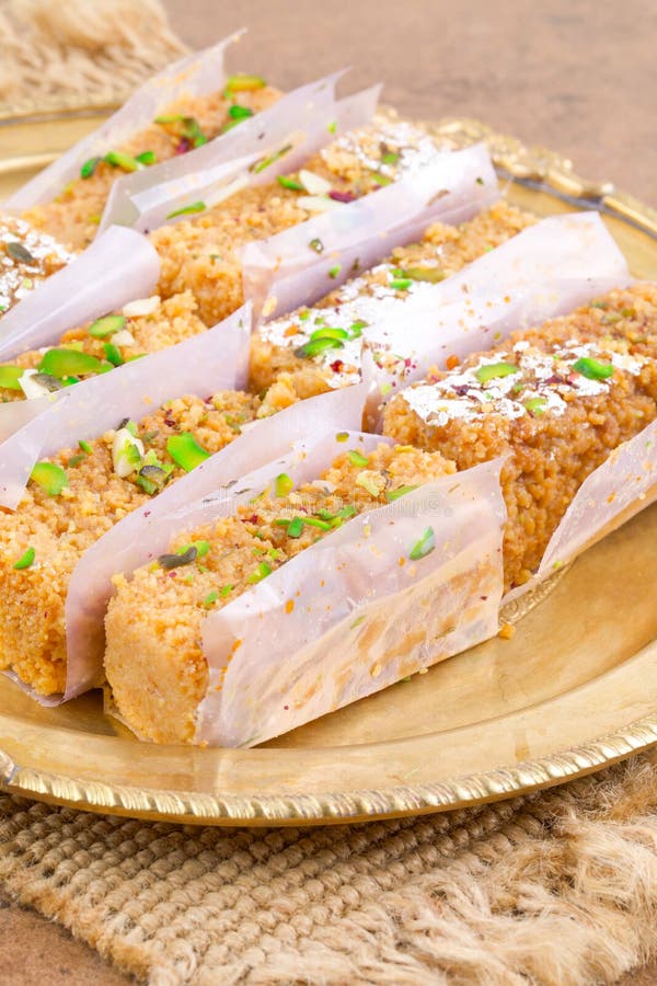 Comida indiana gulab halwa foto de stock royalty free