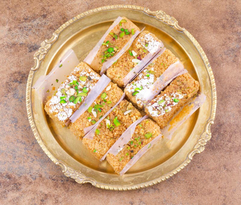 Gulab Halwa, um Doce Indiano imagem de stock royalty free