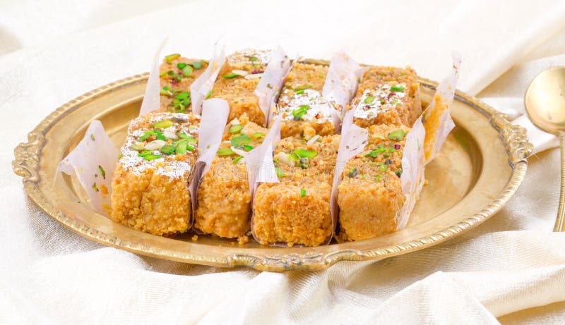 Comida indiana gulab halwa fotografia de stock royalty free
