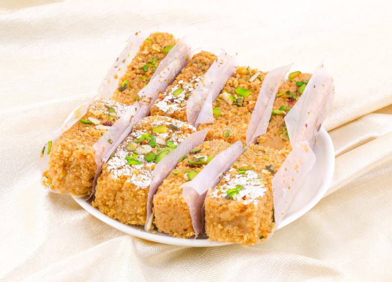 Gulab Halwa, um Doce Indiano fotos de stock