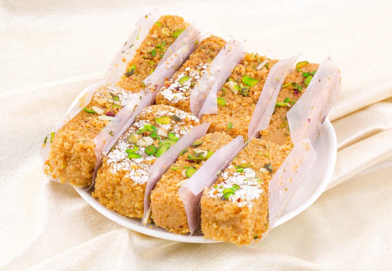 Gulab Halwa, um Doce Indiano fotos de stock royalty free