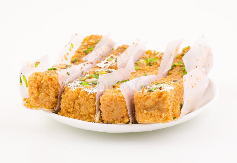 Gulab Halwa, um Doce Indiano fotos de stock royalty free