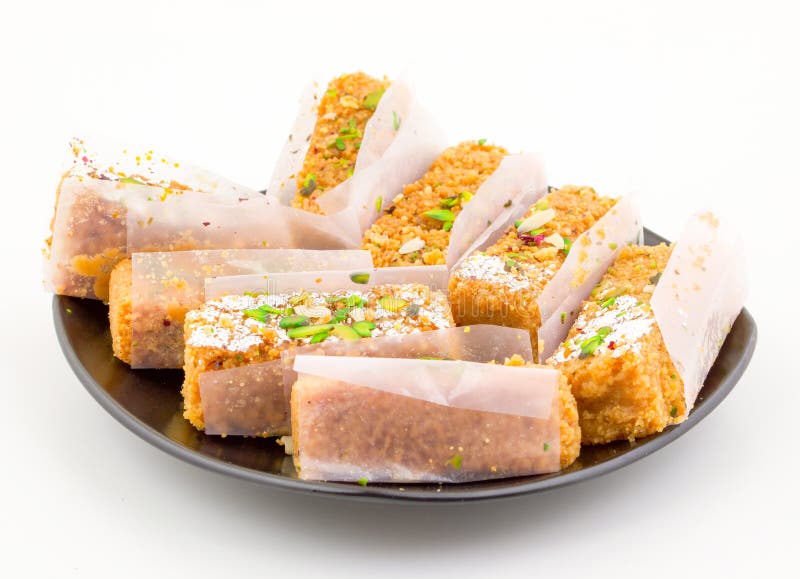 Comida indiana gulab halwa foto de stock royalty free