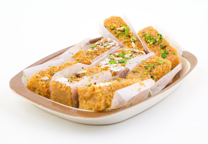 Doce Indiano Gulab Halwa fotos de stock royalty free