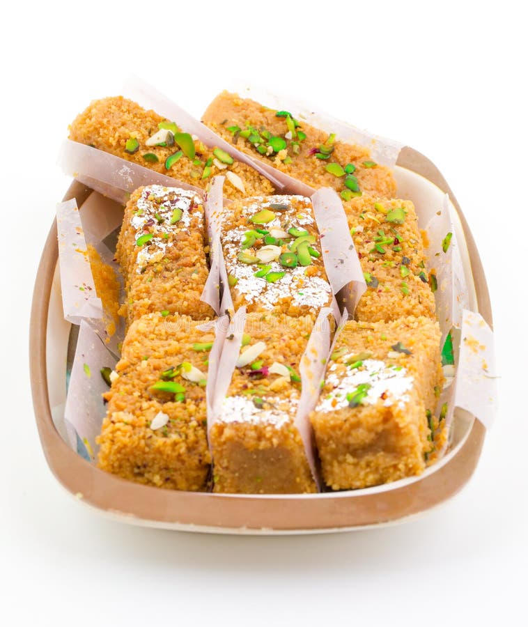 Comida indiana gulab halwa imagens de stock royalty free