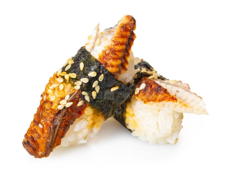 Comida Japonesa Sushi Con La Anguila Foto De Archivo Imagen De comida-japonesa-sushi-con-la-anguila-foto-de-archivo-imagen-de