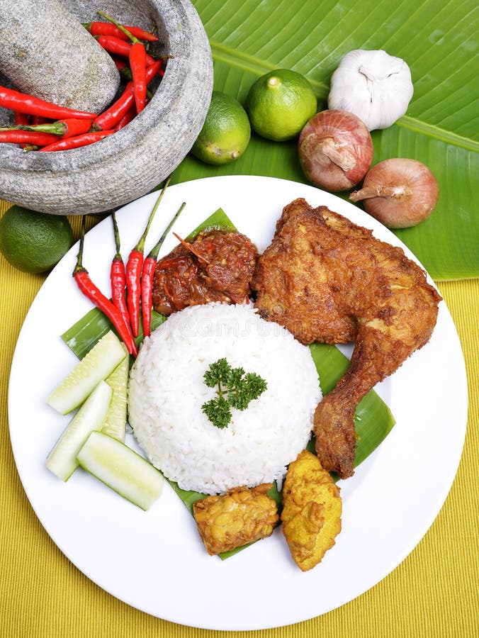 Comida malaya tradicional, imagen de archivo. Imagen de 