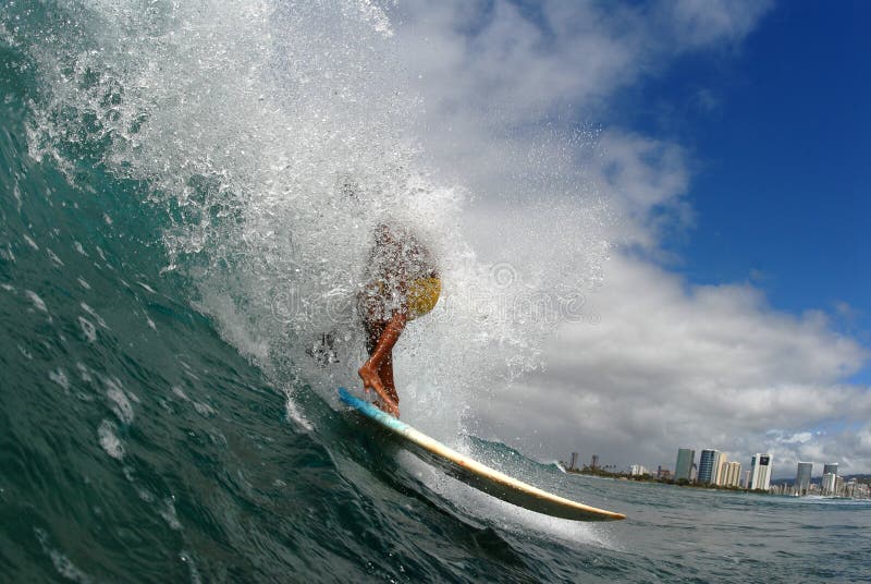 Coming out of a tube ride