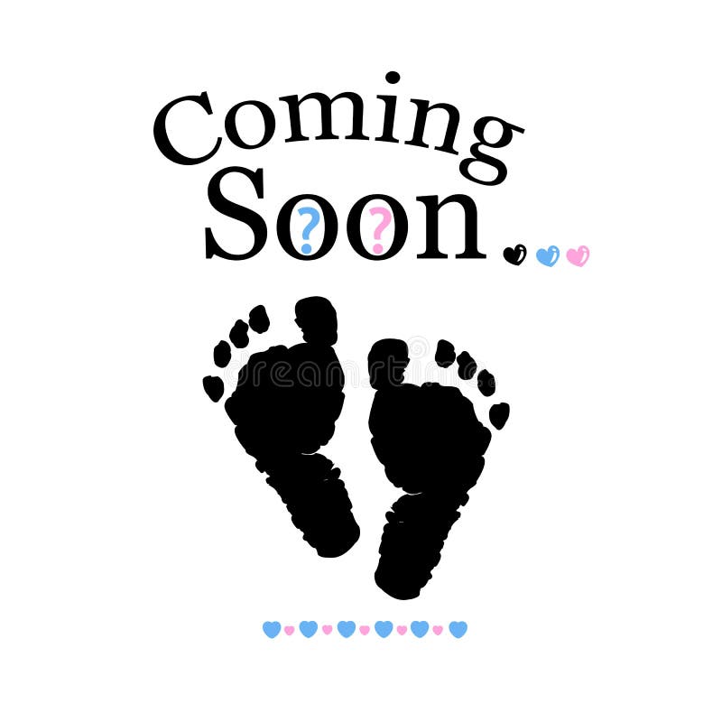 Download Coming Soon Baby. Baby Gender Reveal Symbol. Girl, Boy And ...