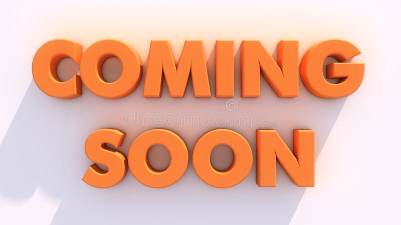 Coming soon and white wall stock illustration