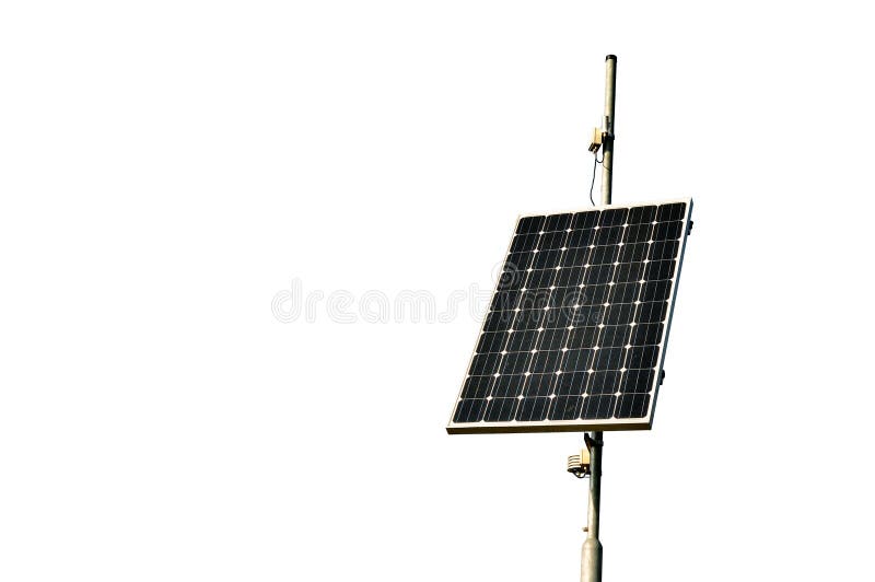 Photovoltaic or solar panel installation isolated on white background. Photovoltaic or solar panel installation isolated on white background.