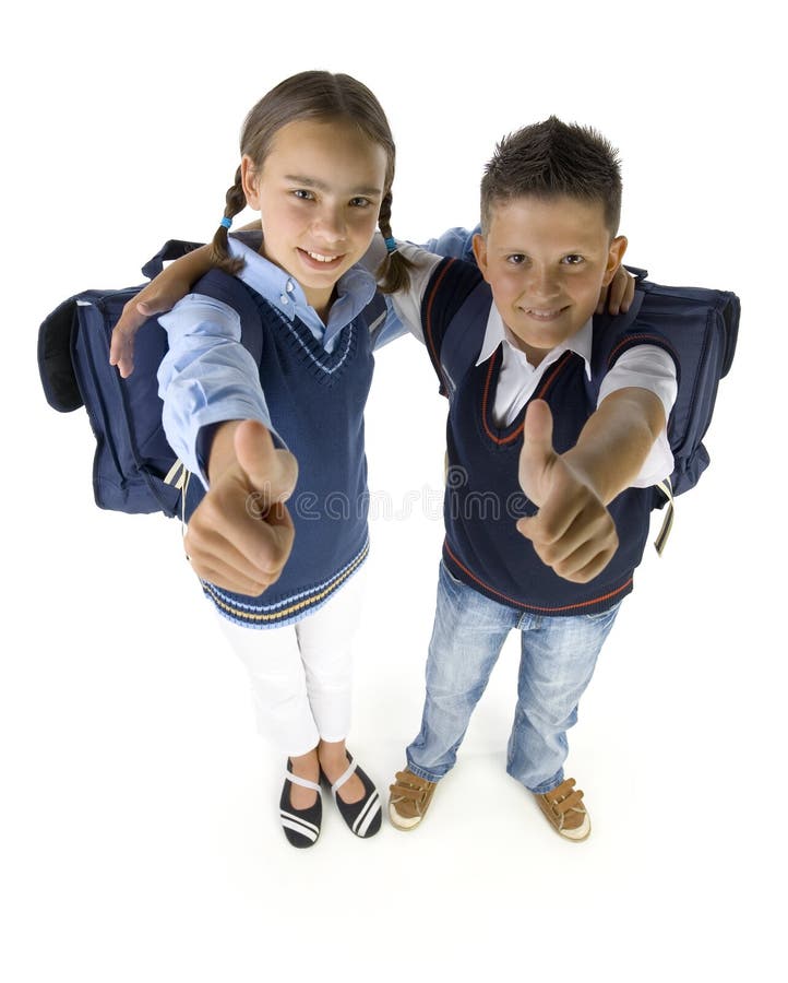 Nous aimons l'école! image stock