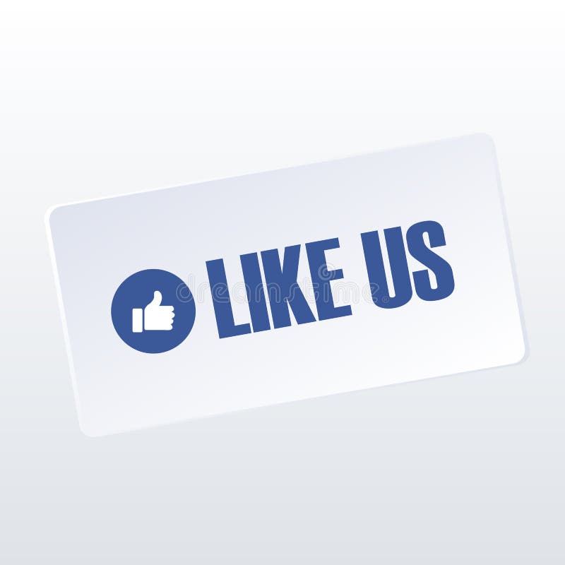 Comme nous sur des médias sociaux illustration de vecteur Comme nous sur des médias sociaux illustration de vecteur