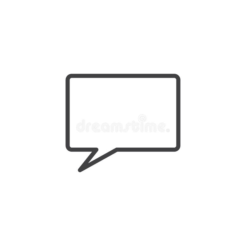 Comment chat bubble outline icon stock illustration Comment chat bubble outline icon stock illustration