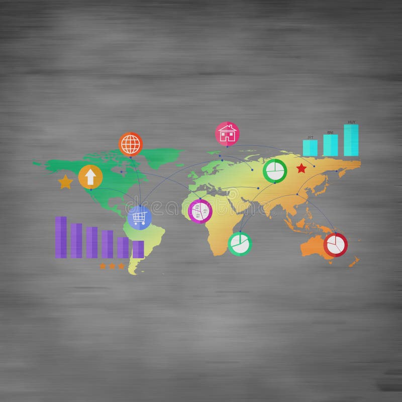 Commerce mondial illustration libre de droits Commerce mondial illustration libre de droits
