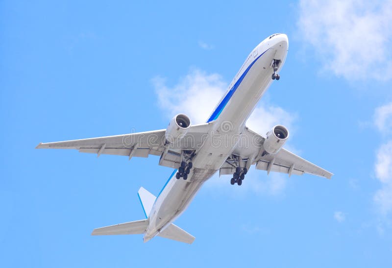 Commercial aircraft stock image. Image of passenger, flying 84911885