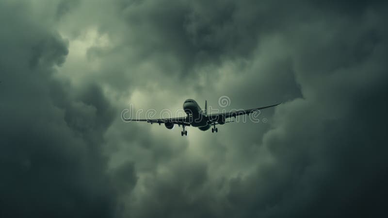 A commercial airplane climbs through the clouds, symbolizing progress and human ambition in aviation. vector illustration