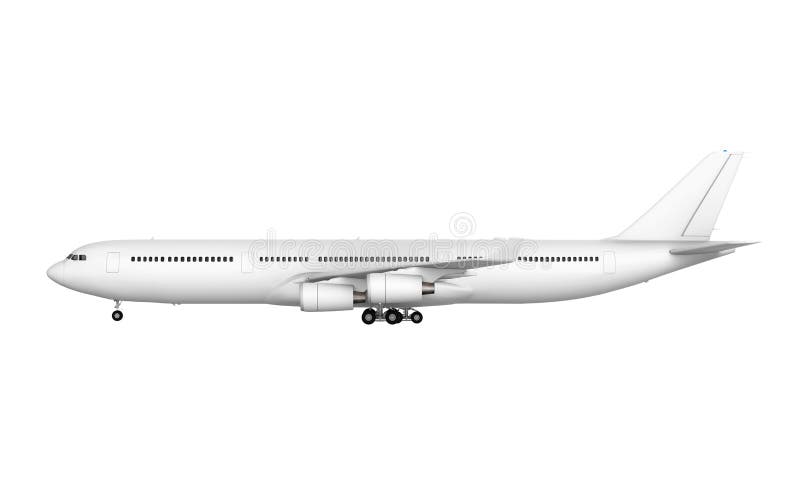 Commercial Airplane royalty free illustration